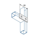 P1065 - Lige planbeslag, 2 huls | Unistrut | Beslag til skinnesystemer | Foto 1