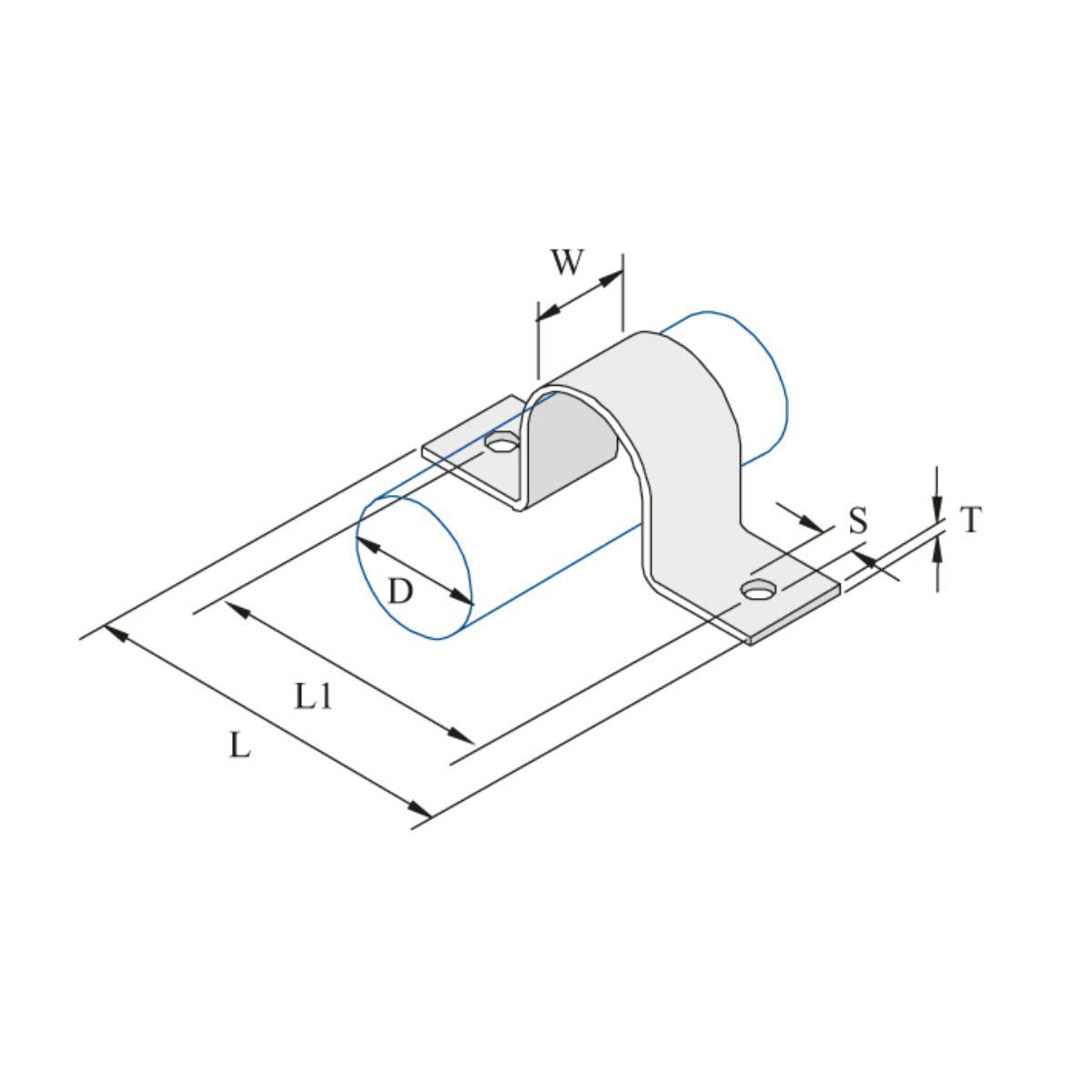 SS 1 rørbøjle | Unistrut profilsystem | Erik Larsen & Søn
