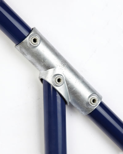 Justerbart t-stykke (30°-45°) | galvaniseret rørfitting type 427 | Kee Klamp | pipe clamps | Erik Larsen & Søn