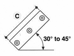 2-vejs justerbart kryds (30°-45°) - CL130
