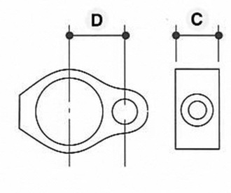 Hængselsdel, øje - Clarrods Clamps CL138 | Erik Larsen & Søn | Clarrods | Foto 6