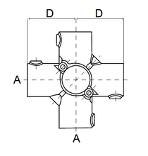 4-vejs split kryds - CL158A