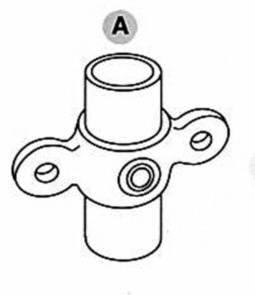 Dobbelt hængselsled, han - Clarrods Clamps CL167M | Erik Larsen & Søn | Clarrods | Foto 3