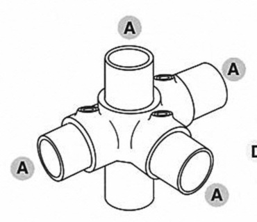 3-vejs kryds, Clarrods Black - CL176-B | Erik Larsen & Søn | Clarrods Black | Foto 4