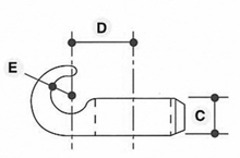 Tøjkrog, sort - CL182T-B