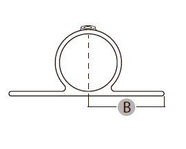 Dobbeltsidet flangebeslag, Clarrods Black - CL198-B | Erik Larsen & Søn | Clarrods Black | Foto 5