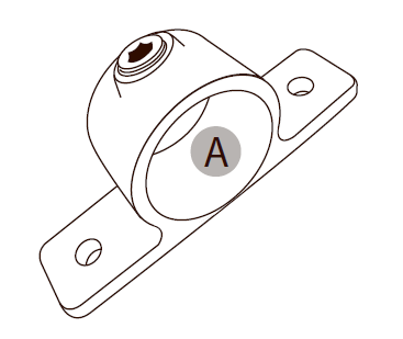 Dobbeltsidet flangebeslag, Clarrods Black - CL198-B | Erik Larsen & Søn | Clarrods Black | Foto 4
