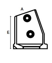 Vinklet justerbar bundflange (11°-29°) - CL252Z