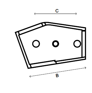 Kort justerbart t-stykke (11°-29°) - Clarrods Clamps CL253Z | Erik Larsen & Søn | Clarrods | Foto 3