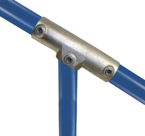 Justerbart t-stykke (11°-30°) | galvaniseret rørfitting type 327 | Kee Klamp | pipe clamps | Erik Larsen & Søn