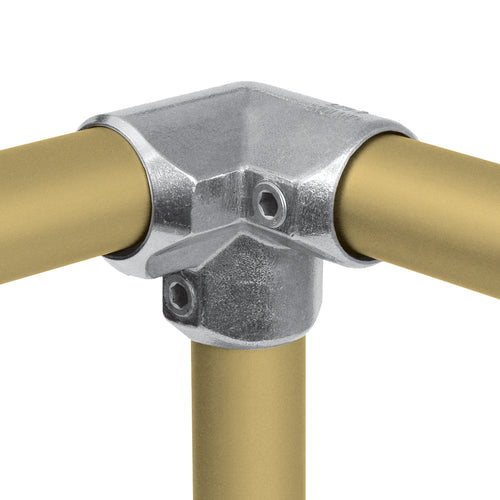 3-vejs hjørne-top | aluminium rørfitting type L20 | Kee Lite | pipe clamps | Erik Larsen & Søn