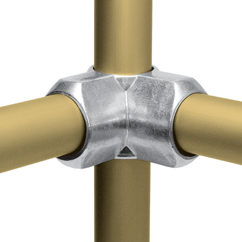 3-vejs hjørne (90°) | aluminium rørfitting type L21 | Kee Lite | pipe clamps | Erik Larsen & Søn