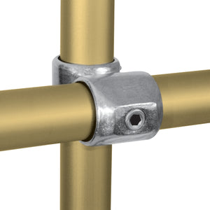 Overkryds | aluminium rørfitting type L45 | Kee Lite | pipe clamps | Erik Larsen & Søn