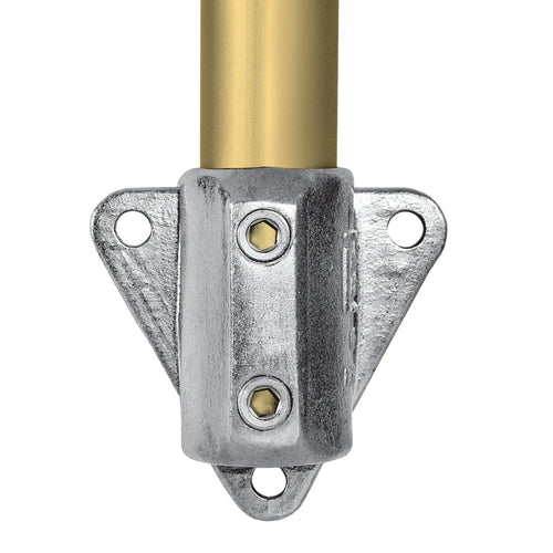 Rækværksflange til væg | aluminum rørfitting type L68 | Kee Lite | pipe clamps | Erik Larsen & Søn