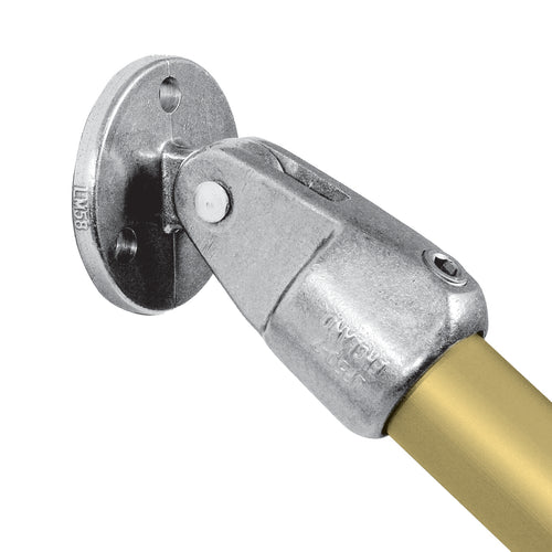 Justerbart basebeslag | aluminium rørfitting type LC58 | Kee Lite | pipe clamps | Erik Larsen & Søn