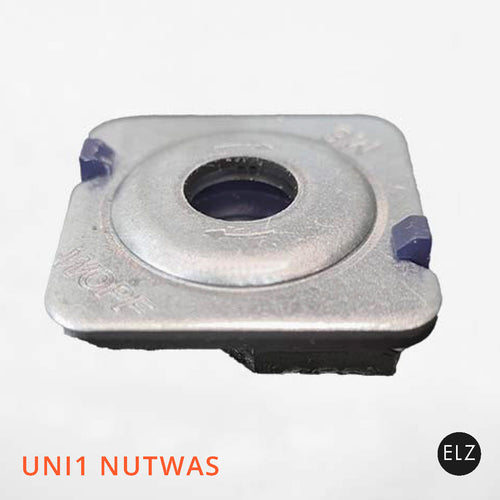 UNI1 Skinnemøtrik med firkantskive (Nutwasher)