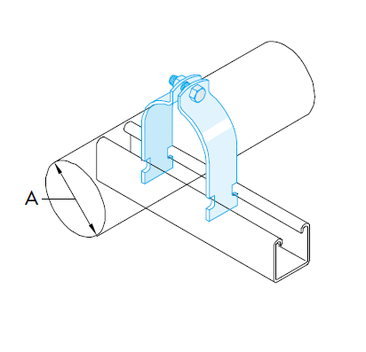 M rørbøjle | Unistrut profilsystem | Erik Larsen & Søn