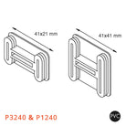 Endepropper til 41x21 mm og 41x41 mm montageskinner